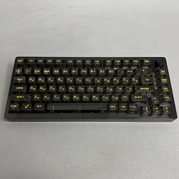 Игровая механическая клавиатура ARDOR GAMING Spirit, Gateron Optical Clear, 82 клавиш, RGB, Bluetooth, черная