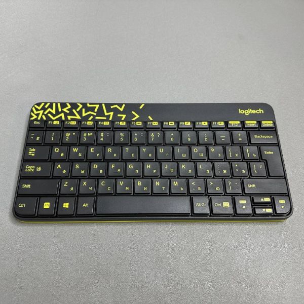 Комплект беспроводной клавиатуры и мыши Logitech MK240, черный