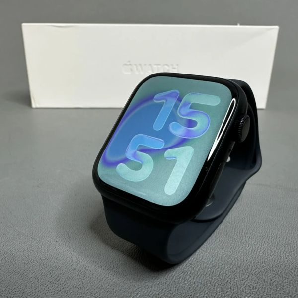 Умные часы Apple Watch Series 9 45 мм Aluminium Case GPS, midnight Sport Band