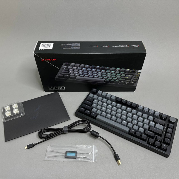 Клавиатура проводная ARDOR GAMING Viper, Gateron Magnetic, черный