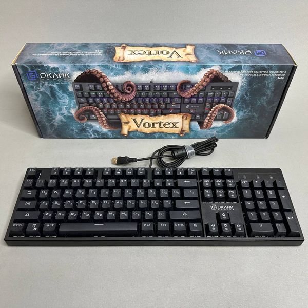 Механическая проводная клавиатура Oklick 940G Vortex