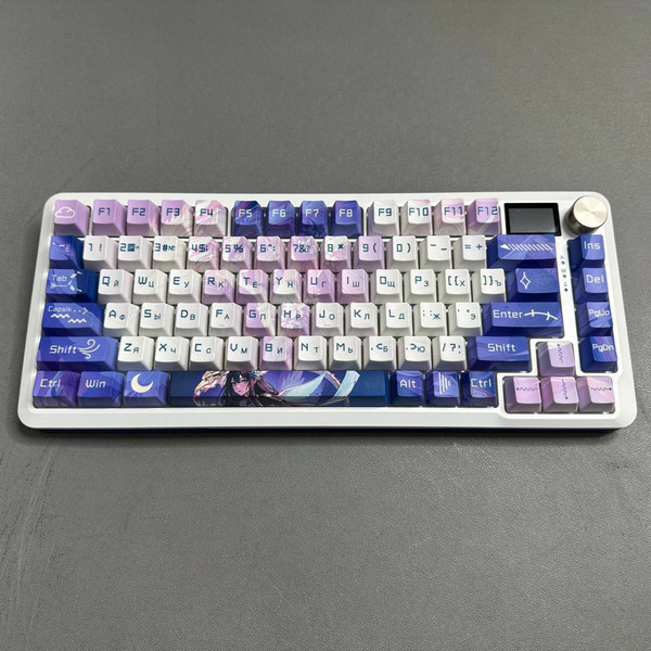 Игровая клавиатура беспроводная Redragon Flekact Pro, wireless, белый, синий