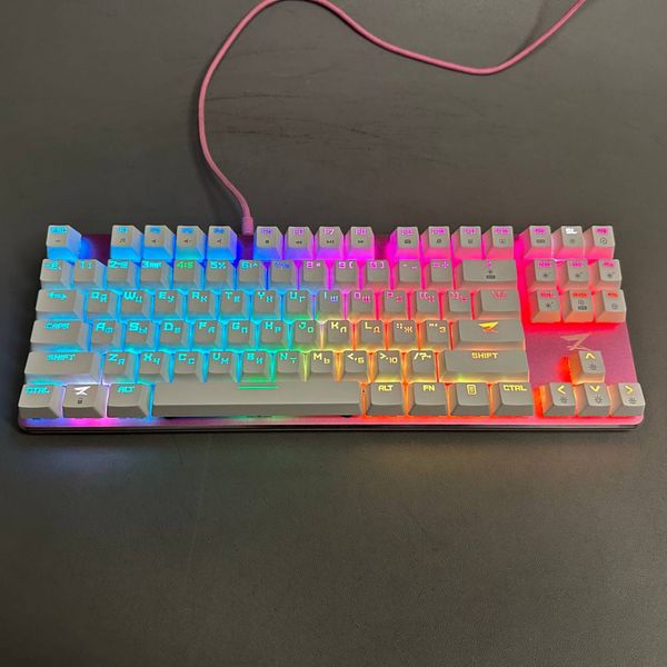 Клавиатура проводная ZET GAMING Pink Blade PRO (ZG-FL-B87Red-PBT-Pink)