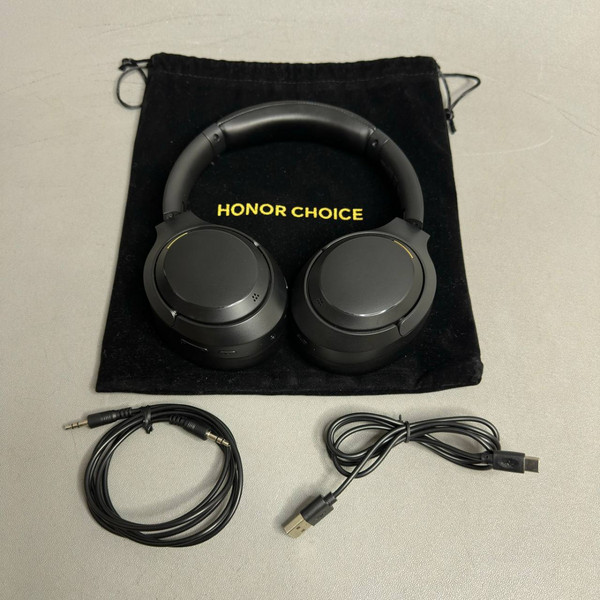 Беспроводные наушники Honor Choice Headphones Pro ROS-ME00, 3.5 мм/Bluetooth, накладные, черный