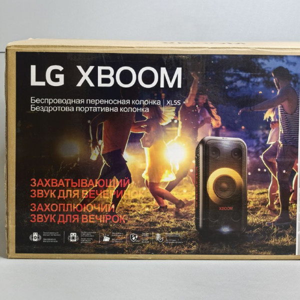 Музыкальный центр LG XBOOM XL5S, 200Вт, с караоке, Bluetooth, USB, черный