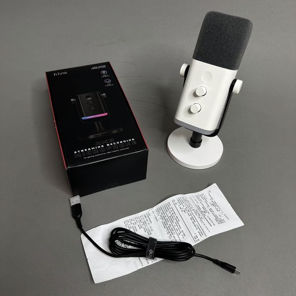 Настольный микрофон Fifine AM8 белый