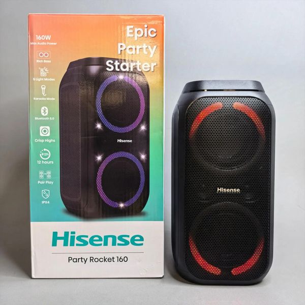 Портативная аудиосистема Hisense Party Rocket 160, черный