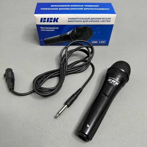 Универсальный динамический микрофон для караоке-систем BBK DM-120