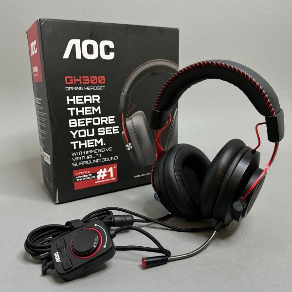 Игровая гарнитура AOC GH300 Black/Red (GH300) 