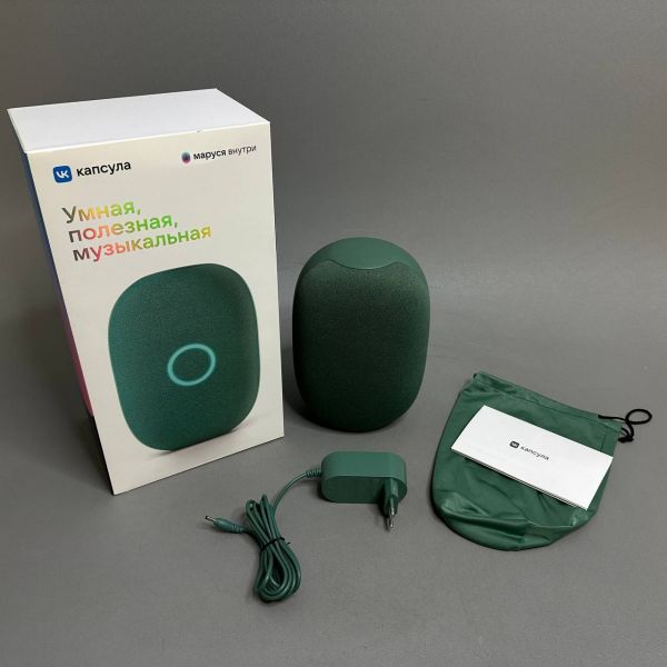 Умная колонка VK Капсула (MRC01GR) хвойный зеленый