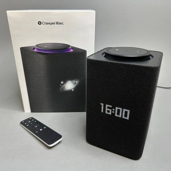 Умная колонка Яндекс Станция Макс Zigbee YNDX-00053 с Алисой, графитовый