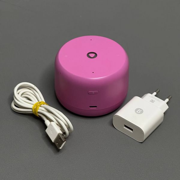 Умная колонка Яндекс, Станция Лайт 2 с Алисой на YaGPT, розовая (YNDX-00026PNK)