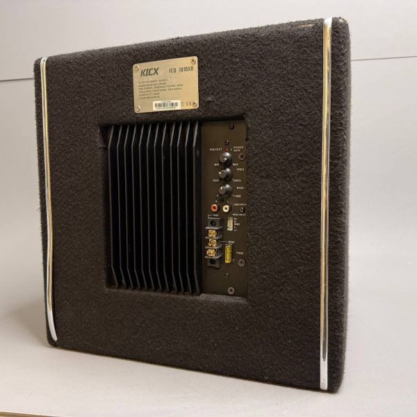 Сабвуфер автомобильный Kicx ICQ-301BXA, активный