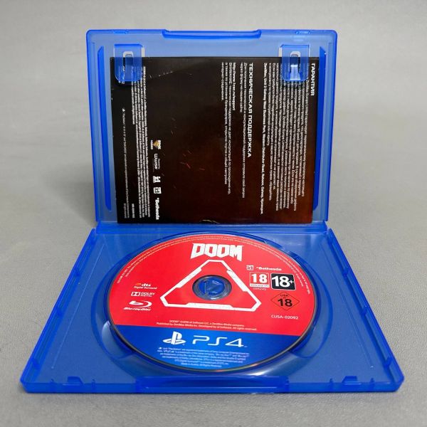 Игра DOOM для PS4 (английский язык), диск