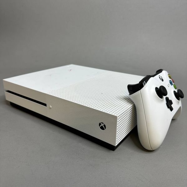 Игровая приставка Microsoft Xbox One S 1000 ГБ HDD, без игр, белый
