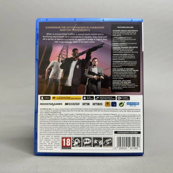 Игра Grand Theft Auto V (GTA 5) для PS5 (русские субтитры)