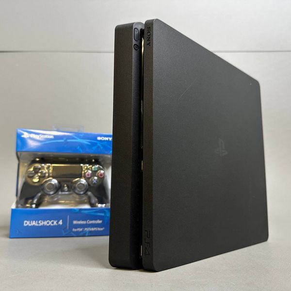 Игровая приставка Sony PlayStation 4 Slim 500 ГБ HDD, без игр, черный 