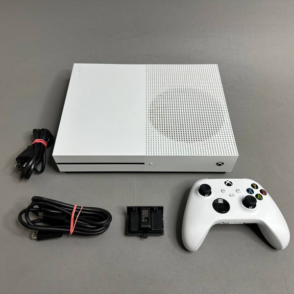 Игровая приставка Microsoft Xbox One S 1000 ГБ, белый