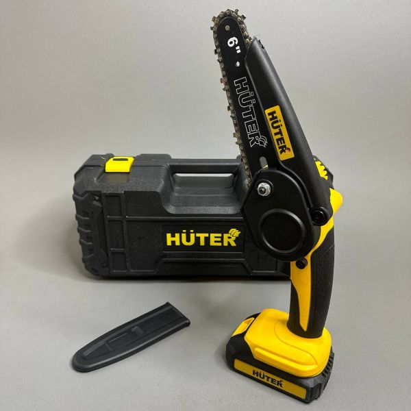 Электропила аккумуляторная Huter ELS-2-Li-6K с 2-мя АКБ 2А*ч и ЗУ в комплекте
