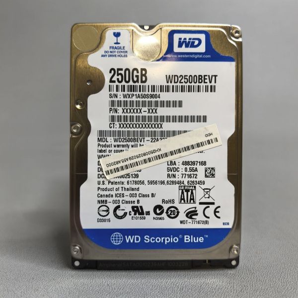 Жесткий диск Western Digital WD2500BEVT 250Gb (004)