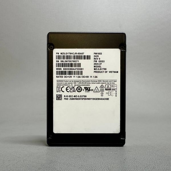 Накопитель SSD Samsung Enterprise-SSD PM1653, 1.92 TB, 2.5