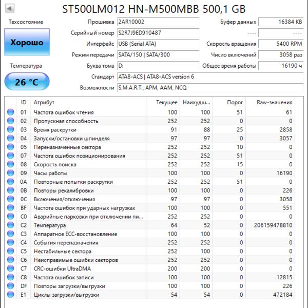 Жесткий диск Seagate ST500LM012 500Gb (487)