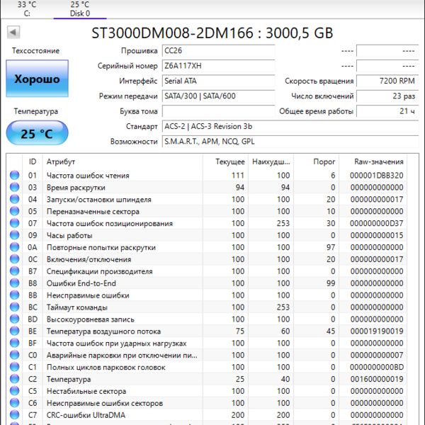 Жесткий диск Seagate Barracuda 3 ТБ ST3000DM008 (7XH)