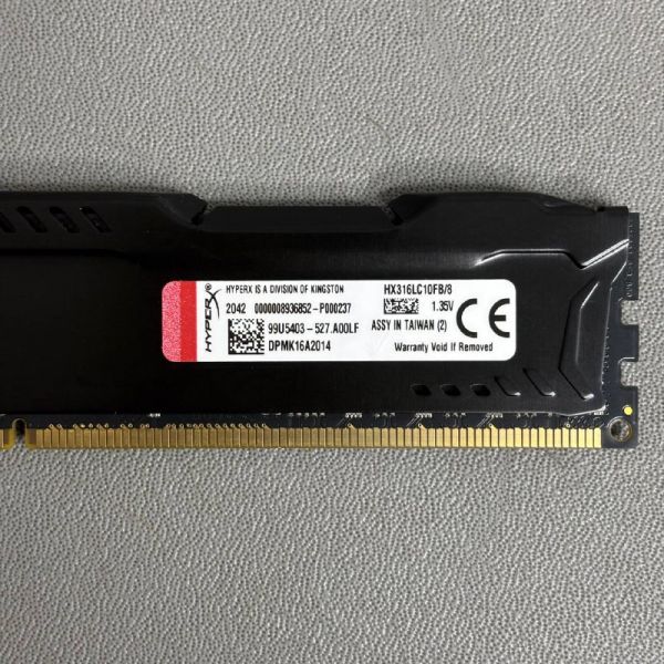Оперативная память Hyperx Fury DDR3 8Gb 1600Mhz (HX316C10FB/8)