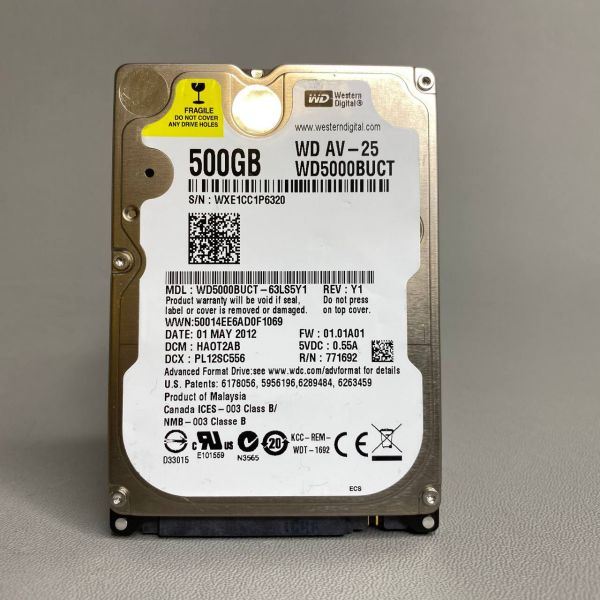 Жесткий Диск Western Digital WD5000BUCT 500Gb SATAII 2,5