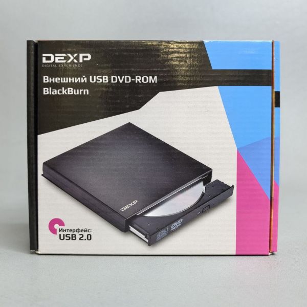 Внешний USB DVD-ROM DEXP BlackBurn