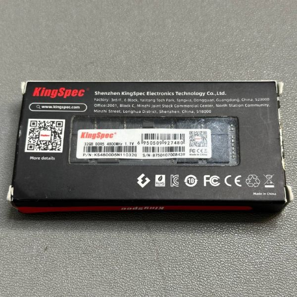 Оперативная память KINGSPEC KS4800D5N11032G DDR5 - 1x 32ГБ 4800МГц, SO-DIMM