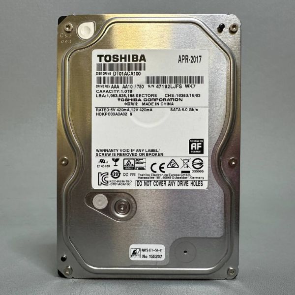 Жесткий диск Toshiba 1 ТБ DT01ACA100 (JFS)