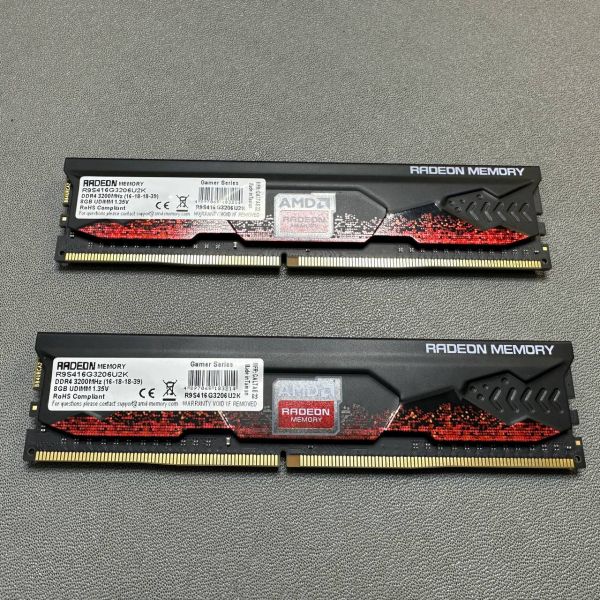 Оперативная память AMD Radeon R9 Gamer Series (R9S416G3206U2K) DIMM DDR4 16 ГБ - 2 шт, 3200 МГц