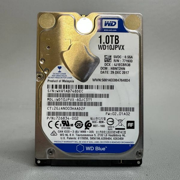 Жесткий диск Western Digital WD Blue 1 ТБ WD10JPVX (DEC)