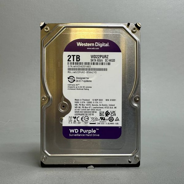 Жесткий диск Western Digital WD Purple 2 ТБ WD22PURZ (6ES)