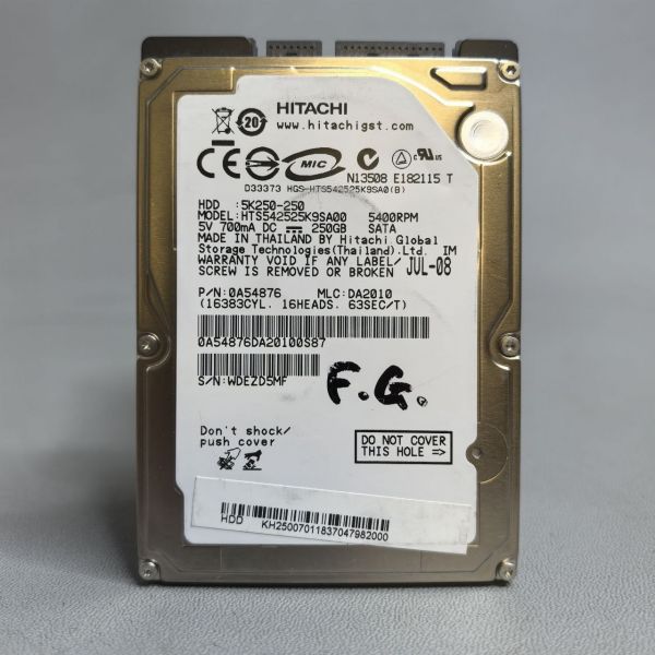Жесткий диск Hitachi HTS542525K9SA00 250Gb (5MF)