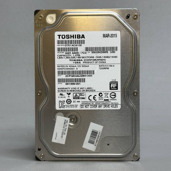 Жесткий диск Toshiba 1 ТБ DT01ACA100 (4MS)