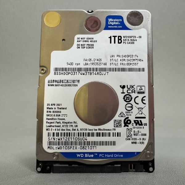 Жесткий диск Western Digital WD Blue 1 ТБ WD10SPZX (U04)