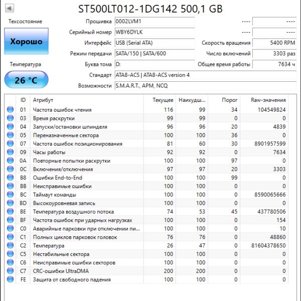 Жесткий диск Seagate ST500LT012 500Gb (YLK)