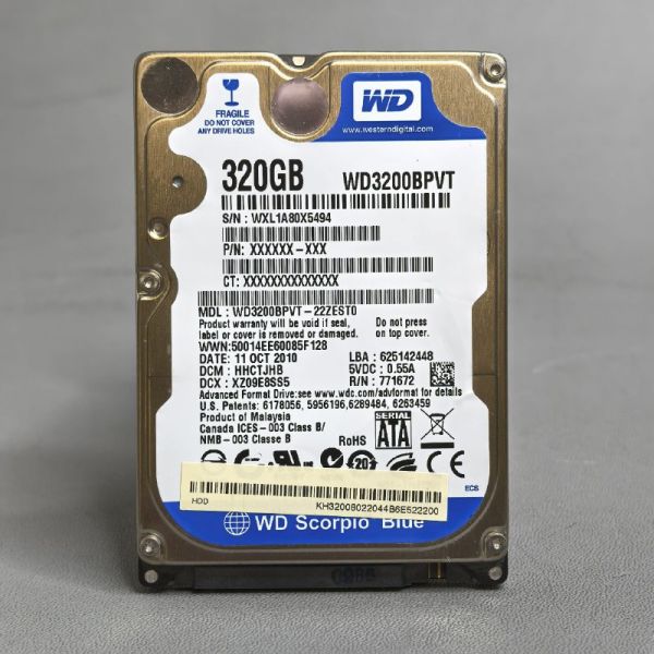Жесткий диск Western Digital WD3200BPVT 320Gb (494)