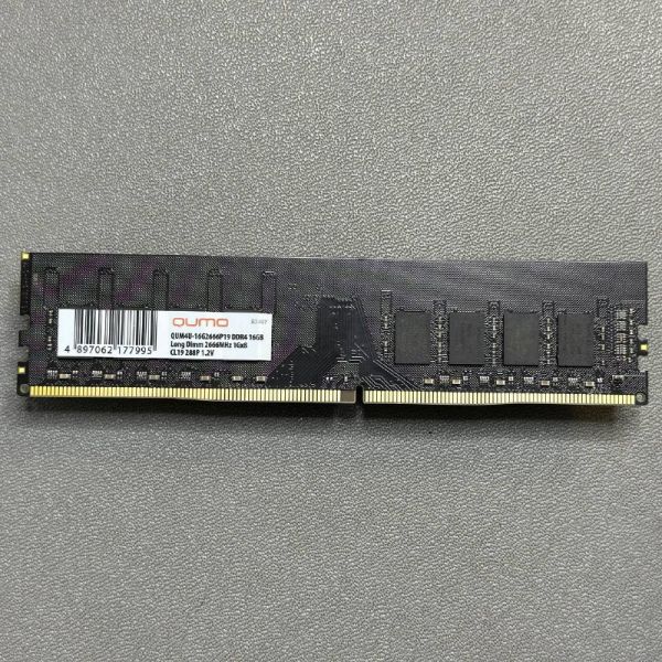Оперативная память QUMO 16Gb DDR4 DIMM 2666MHz (QUM4U-16G2666P19)