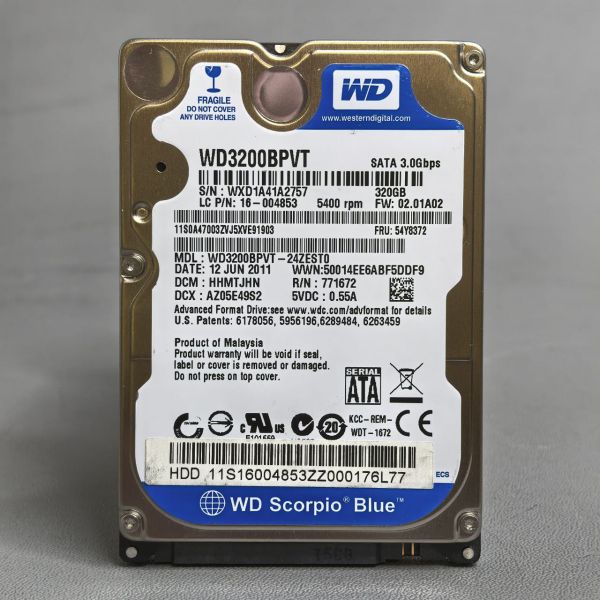 Жесткий диск Western Digital WD3200BPVT 320Gb (757)