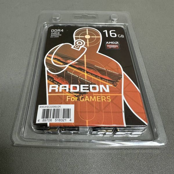 Оперативная память AMD Radeon R9 Gamer Series (R9S416G3206U2K) DIMM DDR4 16 ГБ - 2 шт, 3200 МГц