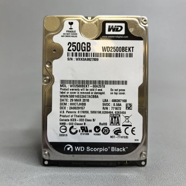 Жесткий диск Western Digital WD2500BEKT 250Gb (809)