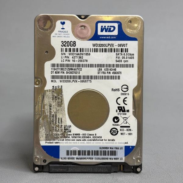 Жесткий диск Western Digital WD3200LPVX 320Gb (859)