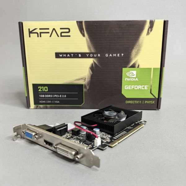 Видеокарта KFA2 GeForce 210 PCI-E 1GB DDR3 [21GGF4HI00NK]