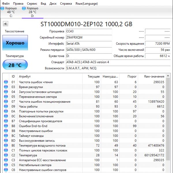 Жесткий диск Seagate Barracuda 1ТБ ST1000DM010 (XQM)