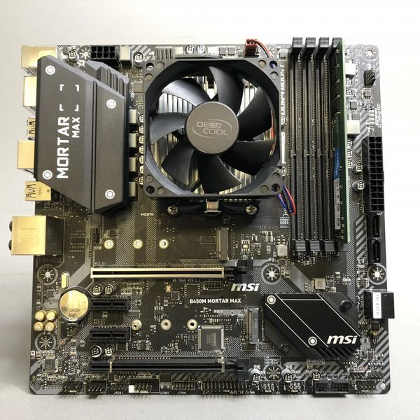 Комплект MSI B450M MORTAR MAX + R3 3200G + 8 ГБ + Кулер