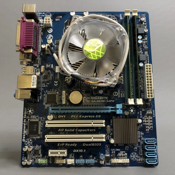 Комплект: мат.плата GIGABYTE GA-H61M-S2PV (rev. 2.2) + i5-3470 + 8Gb DDR3 + Кулер