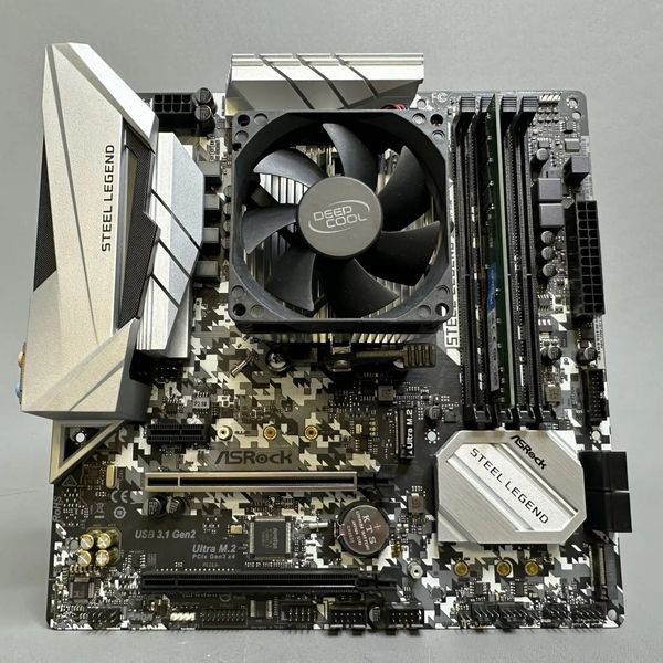 Комплект ASRock B450M STEEL LEGEND +R3 Pro 3200G + 8Гб + кулер
